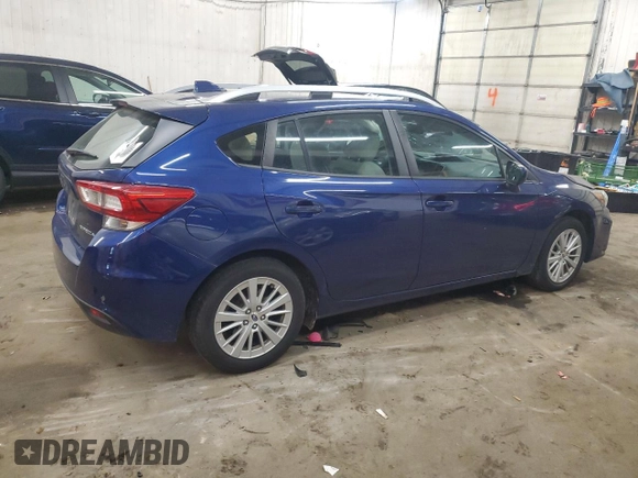 2018 Subaru Impreza Premium с VIN 4S3GTAB65J3711755, выставлен на аукционе Copart как лот 57759935 с пробегом 86 666 миль миль и Списание • Salvage title. История ставок и продаж доступна на DreamBid. Изображение 3.