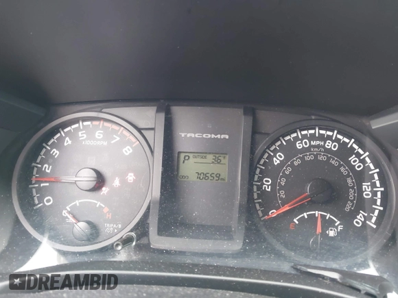 2016 Toyota Tacoma SR with VIN 5TFRX5GN7GX064572, listed as a IAAI auction lot 41640013 with 70,659 mi miles and . Bid and sale history available at carsss.com. Image 7.