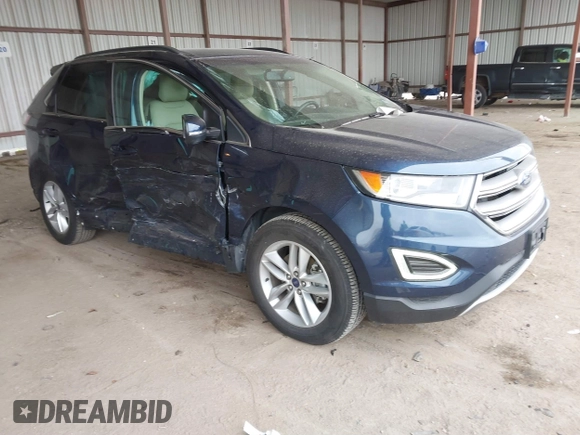 2017 Ford Edge SEL with VIN 2FMPK3J83HBB88338, listed as a IAAI auction lot 41623535 with 39,160 mi miles. Bid and sale history available at carsss.com. Image 1.