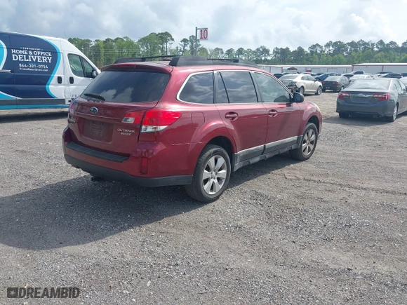 2011 Subaru Outback 2.5i Prem AWP with VIN 4S4BRBCC9B3431546, listed as a IAAI auction lot 42106753 with 180,752 mi miles. Bid and sale history available at carsss.com. Image 4.
