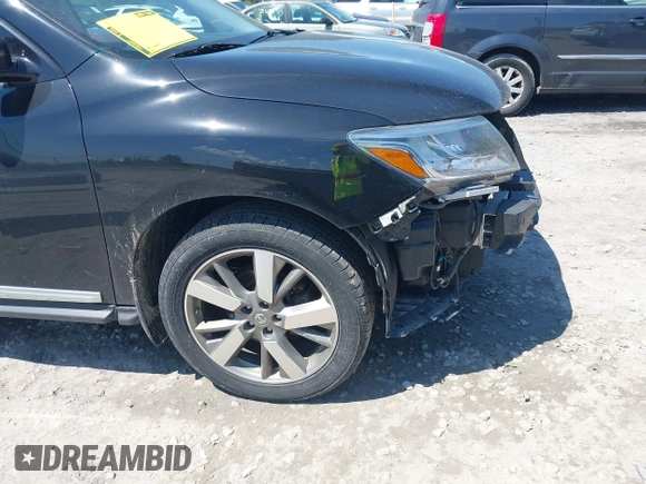 2014 Nissan Pathfinder S with VIN 5N1AR2MM7EC652571, listed as a IAAI auction lot 42641349 with 208,810 mi miles and . Bid and sale history available at DreamBid. Image 14.