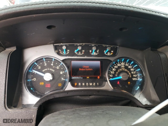 2013 Ford F-150 XLT with VIN 1FTFW1E6XDFD25379, listed as a Copart auction lot 67452814 with 243,009 mi miles and Salvage Title. Bid and sale history available at carsss.com. Image 9.