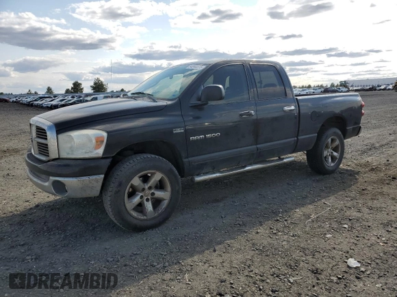 2007 Dodge 1500 SLT with VIN 1D7HU18217J512394, listed as a Copart auction lot 54044875 with 156,200 mi miles and Salvage Title. Bid and sale history available at DreamBid. Image 1.
