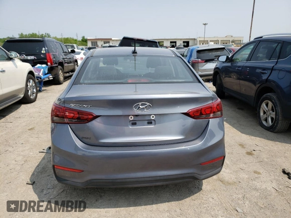 2020 Hyundai Accent SE with VIN 3KPC24A63LE125846, listed as a Copart auction lot 52751083 with 91,086 mi miles. Bid and sale history available at carsss.com. Image 6.