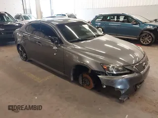 2013 Lexus IS 350 with VIN JTHBE5C23D5031478, listed as a IAAI auction lot 41616814 with 61,807 mi miles and . Bid and sale history available at DreamBid. Image 1.