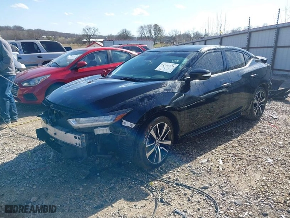2021 Nissan Maxima SV with VIN 1N4AA6CV9MC506223, listed as a IAAI auction lot 41702758 with 88,345 mi miles. Bid and sale history available at carsss.com. Image 2.