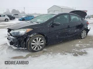 2016 Kia Forte LX with VIN KNAFX4A63G5553915, listed as a Copart auction lot 44601395 with 75,580 mi miles and Salvage Title. Bid and sale history available at carsss.com. Image 1.