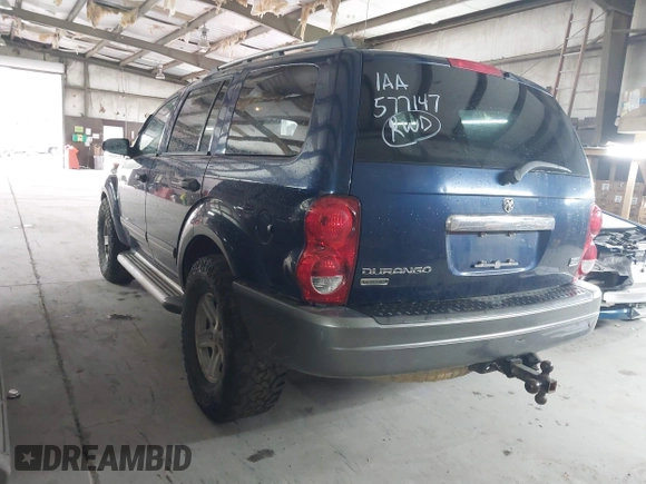 2005 Dodge Durango SLT z VIN 1D4HD48D15F577147, wystawiony jako IAAI lot #41821018 z przebiegiem 138 897 mil mil oraz . Historia ofert i sprzedaży dostępna na DreamBid. Obrazek 3.