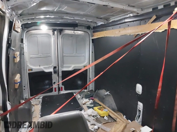 2019 Ford Transit with VIN 1FTYR2CM4KKA35599, listed as a IAAI auction lot 41595455 with 222,851 mi miles. Bid and sale history available at carsss.com. Image 8.