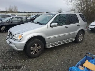 2005 Mercedes-Benz M-Class 3.7L with VIN 4JGAB57E35A541490, listed as a Copart auction lot 43761635 with 0 mi miles and Salvage Title. Bid and sale history available at carsss.com. Image 1.