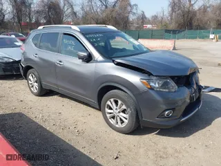 2015 Nissan Rogue SV with VIN KNMAT2MV1FP524545, listed as a IAAI auction lot 41848086 with 188,141 mi miles. Bid and sale history available at carsss.com. Image 1.