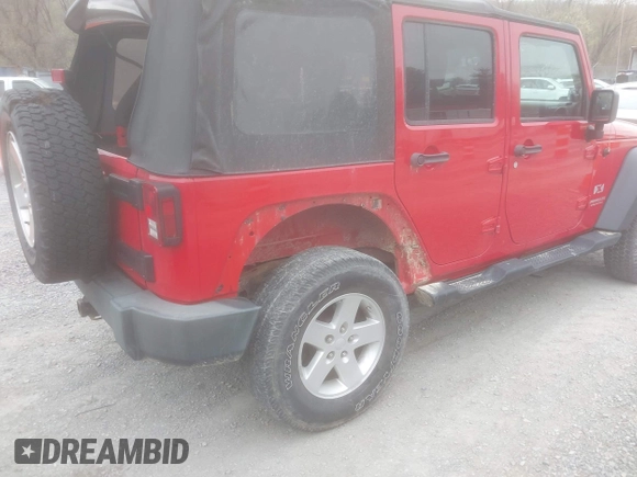2008 Jeep Wrangler Unlimited X with VIN 1J8GA39128L562347, listed as a IAAI auction lot 41912669 with 106,040 mi miles and . Bid and sale history available at carsss.com. Image 4.