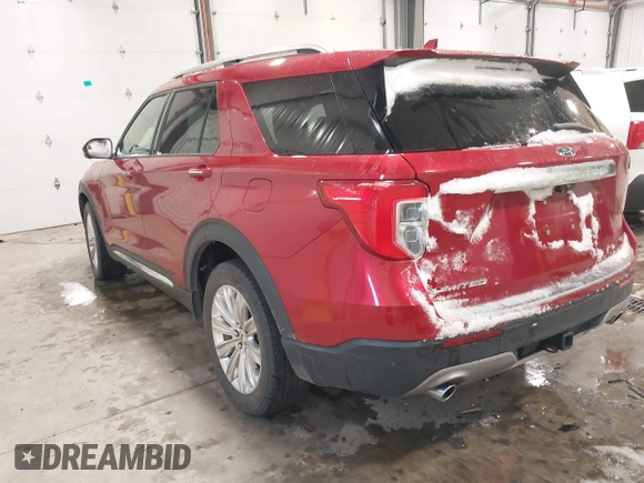 2020 Ford Explorer Limited with VIN 1FMSK8FH0LGA16236, listed as a IAAI auction lot 41915471 with 58,846 mi miles. Bid and sale history available at carsss.com. Image 3.