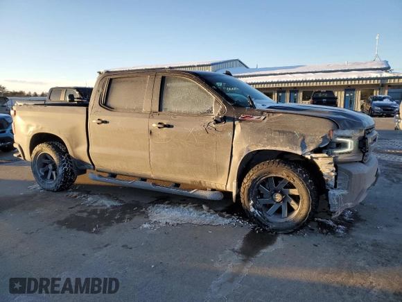 2021 Chevrolet Silverado 1500 RST with VIN 3GCUYEED0MG395057, listed as a Copart auction lot 45287335 with 52,874 mi miles and Salvage Title. Bid and sale history available at carsss.com. Image 4.