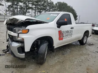 2021 Chevrolet Silverado 1500 Work Truck with VIN 3GCNWAEF8MG357757, listed as a Copart auction lot 43406745 with 71,385 mi miles and Salvage Title. Bid and sale history available at carsss.com. Image 1.