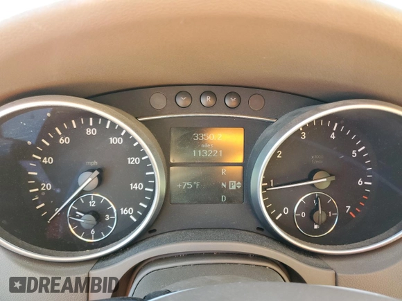 2007 Mercedes-Benz M 350 with VIN 4JGBB86E07A225619, listed as a Copart auction lot 42448025 with 113,221 mi miles and Salvage Title. Bid and sale history available at DreamBid. Image 9.