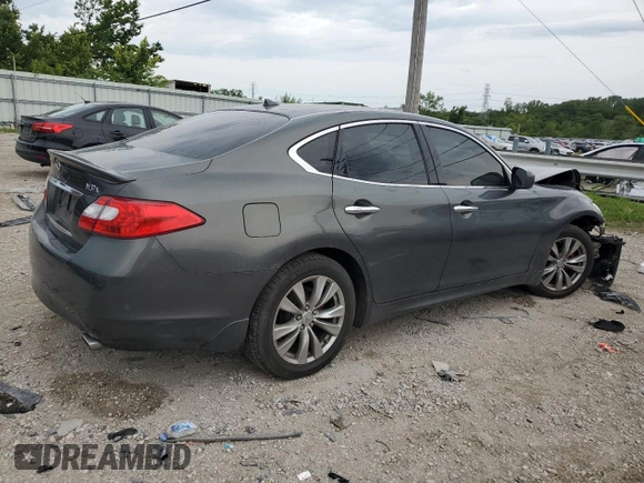 2012 Infiniti M37 with VIN JN1BY1AR2CM393522, listed as a Copart auction lot 65263404 with 123,266 mi miles and Non Repairable. Bid and sale history available at carsss.com. Image 3.