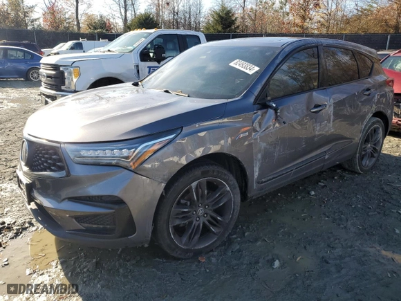 2021 Acura RDX w/A-Spec Package with VIN 5J8TC1H62ML016631, listed as a Copart auction lot 82493834 with 94,160 mi miles and Salvage Title. Bid and sale history available at carsss.com. Image 1.