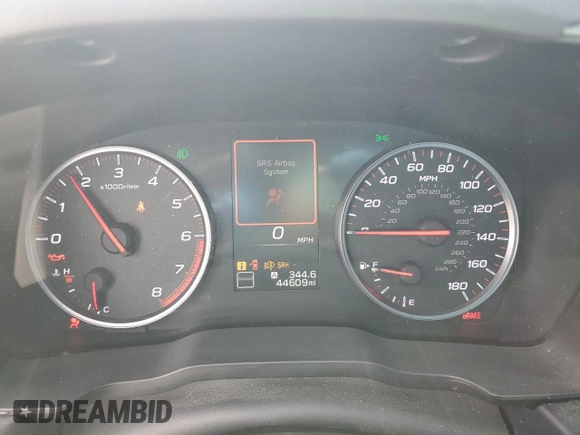 2022 Subaru WRX Limited with VIN JF1VBAL67N9016968, listed as a Copart auction lot 49042955 with 44,609 mi miles and Salvage title. Bid and sale history available at DreamBid. Image 9.