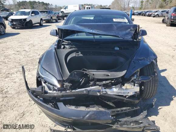 2024 Tesla Model 3 with VIN 5YJ3E1EA1RF739916, listed as a Copart auction lot 49266585 with 16,123 mi miles and Salvage Title. Bid and sale history available at carsss.com. Image 5.