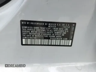 2019 Volkswagen Jetta S with VIN 3VWC57BU7KM117174, listed as a Copart auction lot 54753005 with 62,531 mi miles and Salvage title. Bid and sale history available at DreamBid. Image 12.