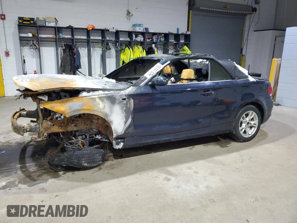 2008 BMW 1 Series 128i with VIN WBAUL73548VE86285, listed as a Copart auction lot 42819255 with Not provided miles and Salvage title. Bid and sale history available at DreamBid. Image 1.