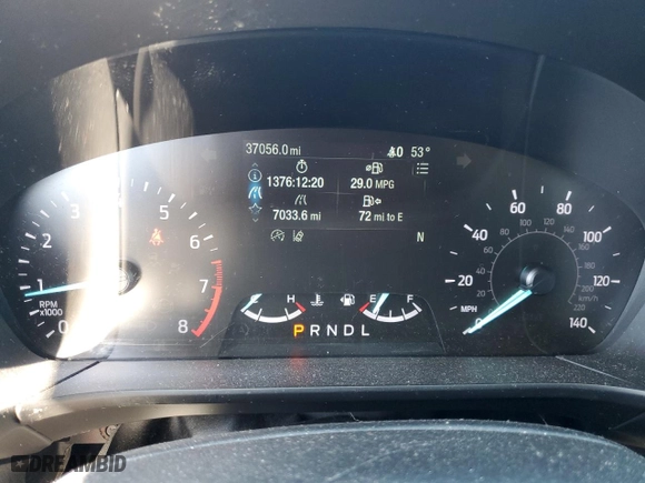 2020 Ford Escape SE with VIN 1FMCU9G62LUB22626, listed as a Copart auction lot 50601455 with 37,056 mi miles and Salvage Title. Bid and sale history available at carsss.com. Image 9.