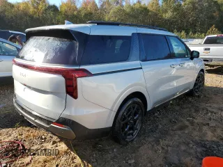 2025 Kia Carnival SX Prestige with VIN KNDNE5K38S6464603, listed as a Copart auction lot 76323724 with 418 mi miles and Salvage Title. Bid and sale history available at carsss.com. Image 3.