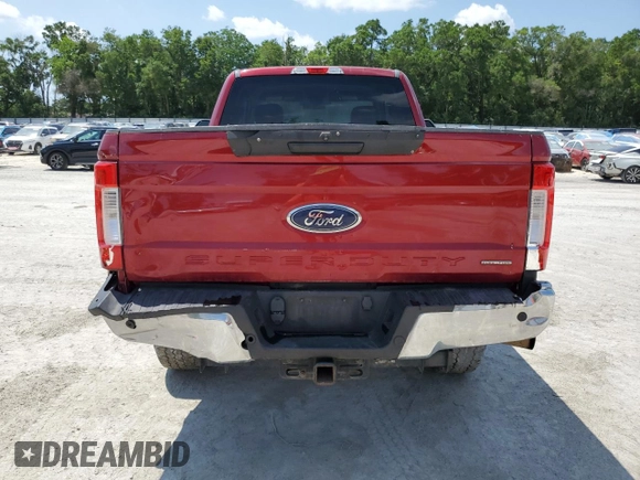 2017 Ford F-250 XLT with VIN 1FT7X2B63HEF07545, listed as a Copart auction lot 56399375 with 216,438 mi miles and Salvage title. Bid and sale history available at DreamBid. Image 6.