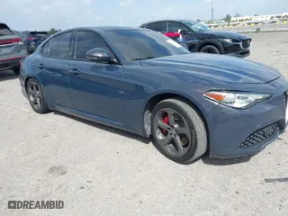 2019 Alfa Romeo Giulia with VIN ZARFAMAN9K7605109, listed as a IAAI auction lot 41731408 with 55,908 mi miles. Bid and sale history available at carsss.com. Image 1.