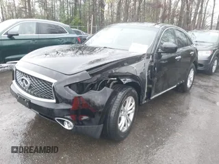 2017 Infiniti QX70 with VIN JN8CS1MW4HM413401, listed as a IAAI auction lot 41948069 with 105,062 mi miles. Bid and sale history available at carsss.com. Image 6.