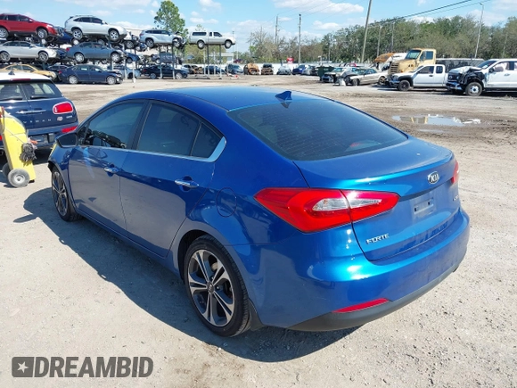 2015 Kia Forte EX with VIN KNAFZ4A85F5307314, listed as a IAAI auction lot 41672202 with 116,890 mi miles. Bid and sale history available at carsss.com. Image 3.