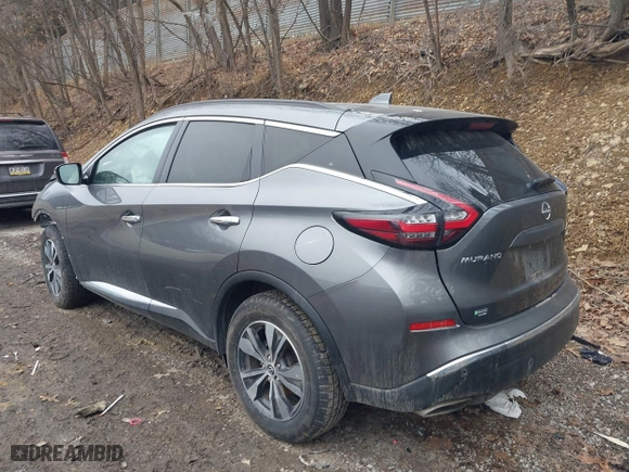 2023 Nissan Murano SV with VIN 5N1AZ2BS9PC110604, listed as a IAAI auction lot 41437373 with 46,568 mi miles. Bid and sale history available at carsss.com. Image 3.