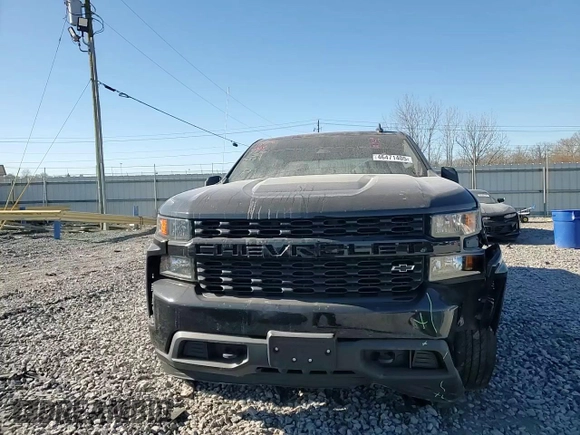 2020 Chevrolet Silverado 1500 Custom with VIN 3GCPWBEK0LG184925, listed as a Copart auction lot 46471405 with 141,913 mi miles and Salvage Title. Bid and sale history available at carsss.com. Image 10.