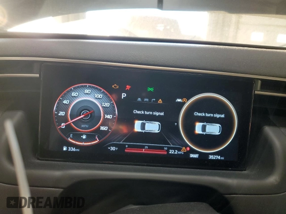2022 Hyundai Tucson Limited with VIN 5NMJE3AE8NH102350, listed as a Copart auction lot 82377114 with 35,274 mi miles and Salvage title. Bid and sale history available at DreamBid. Image 9.