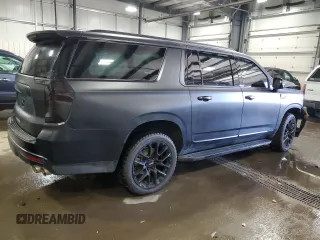 2022 GMC Yukon XL Denali with VIN 1GKS2JKL7NR159816, listed as a Copart auction lot 49436295 with 130,358 mi miles and Salvage Title. Bid and sale history available at carsss.com. Image 3.