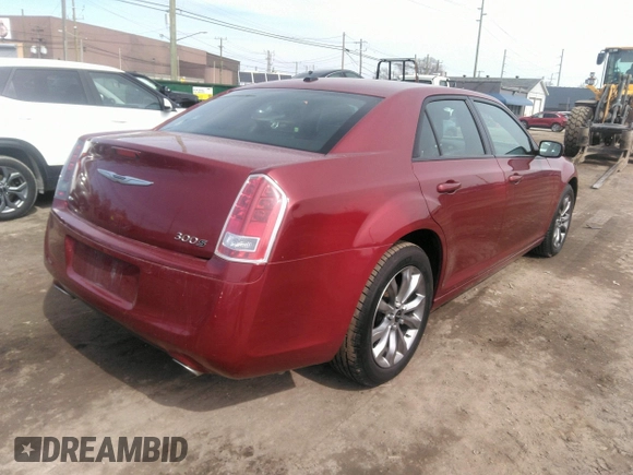 2014 Chrysler 300 with VIN 2C3CCAGG9EH222749, listed as a IAAI auction lot 41856705 with 159,866 mi miles. Bid and sale history available at carsss.com. Image 4.