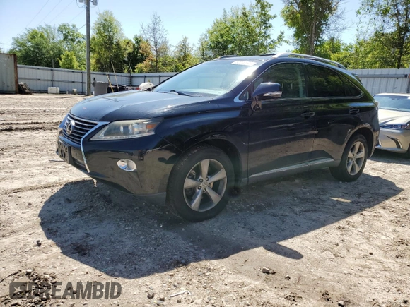 2015 Lexus RX 350 with VIN 2T2BK1BA5FC307897, listed as a Copart auction lot 52072595 with 102,966 mi miles and Salvage Title. Bid and sale history available at DreamBid. Image 1.