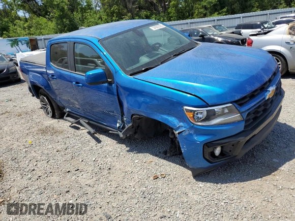 2021 Chevrolet Colorado 2WD LT with VIN 1GCGSCEN3M1297005, listed as a Copart auction lot 54363325 with 74,825 mi miles and Salvage Title. Bid and sale history available at DreamBid. Image 4.