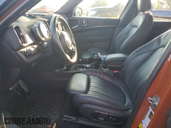 2017 MINI Countryman Cooper S with VIN WMZYT5C34H3D80809, listed as a Copart auction lot 73849884 with 0 mi miles and Salvage Title. Bid and sale history available at carsss.com. Image 7.
