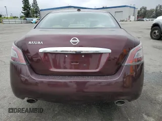 2014 Nissan Maxima SV with VIN 1N4AA5AP1EC499168, listed as a Copart auction lot 54109905 with 110,216 mi miles and Salvage title. Bid and sale history available at DreamBid. Image 6.