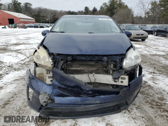 2012 Toyota Prius One with VIN JTDKN3DU2C1498743, listed as a Copart auction lot 57127005 with 319,768 mi miles and Non Repairable. Bid and sale history available at DreamBid. Image 5.