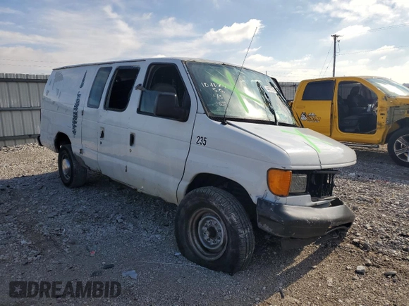 2006 Ford Econoline Cargo with VIN 1FTSS34L06HB15720, listed as a Copart auction lot 44427575 with Not Provided miles and Salvage Title. Bid and sale history available at DreamBid. Image 4.