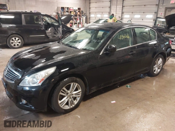 2011 Infiniti G25 Sedan x with VIN JN1DV6AR8BM450139, listed as a IAAI auction lot 41960216 with 215,255 mi miles. Bid and sale history available at carsss.com. Image 2.