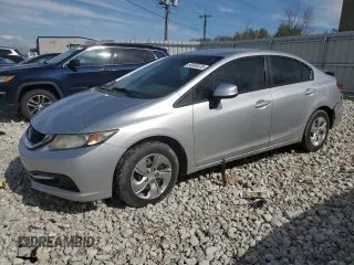 2013 Honda Civic LX with VIN 19XFB2F5XDE036424, listed as a Copart auction lot 55500325 with 172,340 mi miles and Clean title. Bid and sale history available at DreamBid. Image 1.