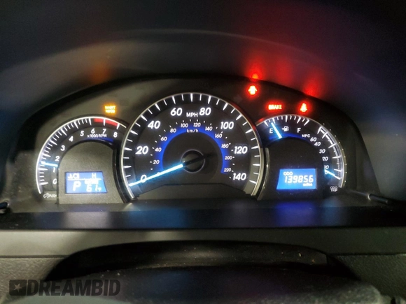 2013 Toyota Camry L with VIN 4T4BF1FKXDR330735, listed as a Copart auction lot 53990655 with 139,856 mi miles and Salvage Title. Bid and sale history available at carsss.com. Image 9.