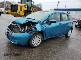 2016 Nissan Note S with VIN 3N1CE2CPXGL353199, listed as a Copart auction lot 54690375 with 134,612 mi miles and Salvage Title. Bid and sale history available at DreamBid. Image 1.