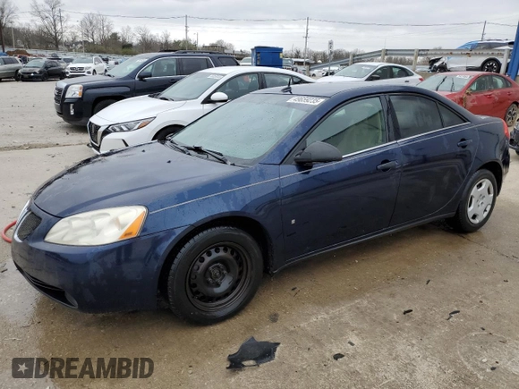 2008 Pontiac G6 1SV Value Leader with VIN 1G2ZF57B384269094, listed as a Copart auction lot 49659235 with 143,744 mi miles and Salvage Title. Bid and sale history available at carsss.com. Image 1.