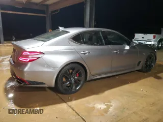 2023 Genesis G70 3.3T with VIN KMTG54TE7PU121577, listed as a Copart auction lot 78429434 with 15,343 mi miles and Salvage Title. Bid and sale history available at DreamBid. Image 3.