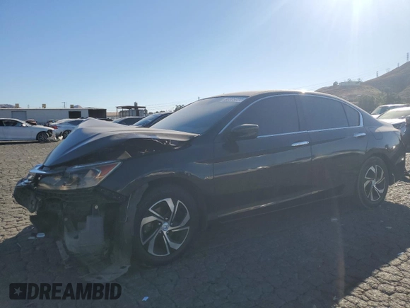 2017 Honda Accord LX with VIN 1HGCR2F38HA120488, listed as a Copart auction lot 80305004 with 144,956 mi miles and Salvage Title. Bid and sale history available at carsss.com. Image 1.